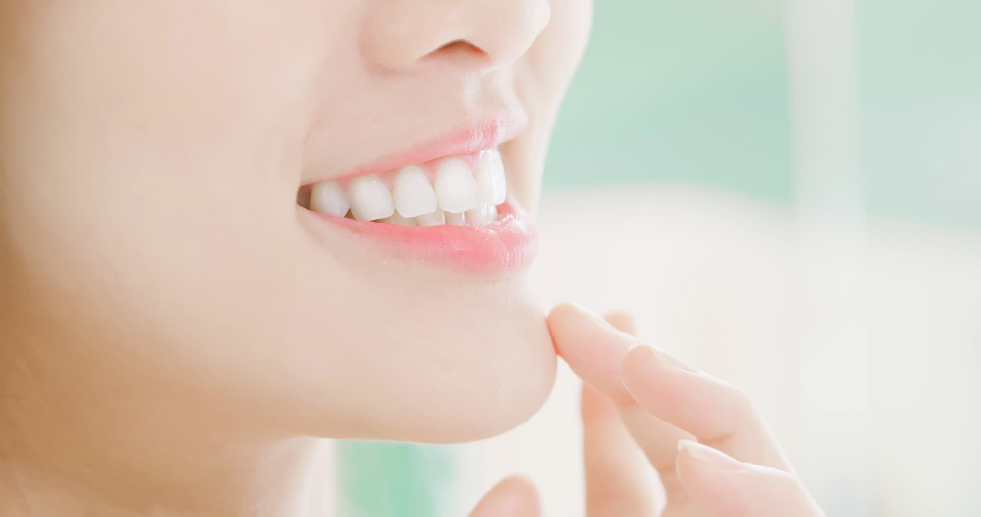 クリーニングで綺麗になった歯