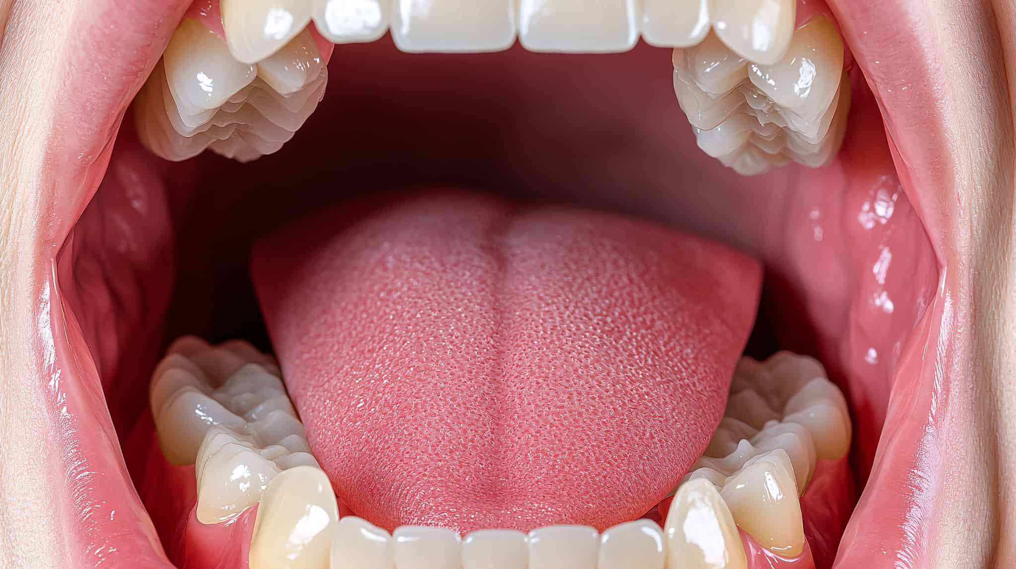 口腔内の筋肉と舌のイメージ